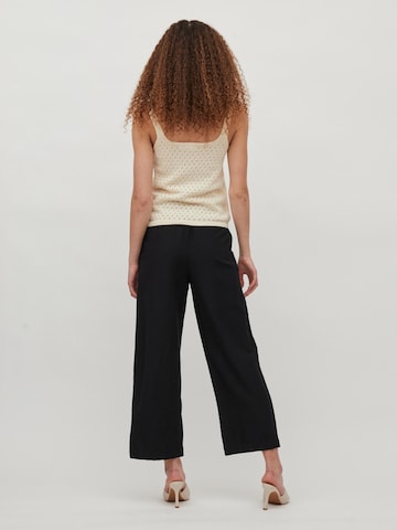 VILA Wide leg Broek 'Prisilla' in Zwart