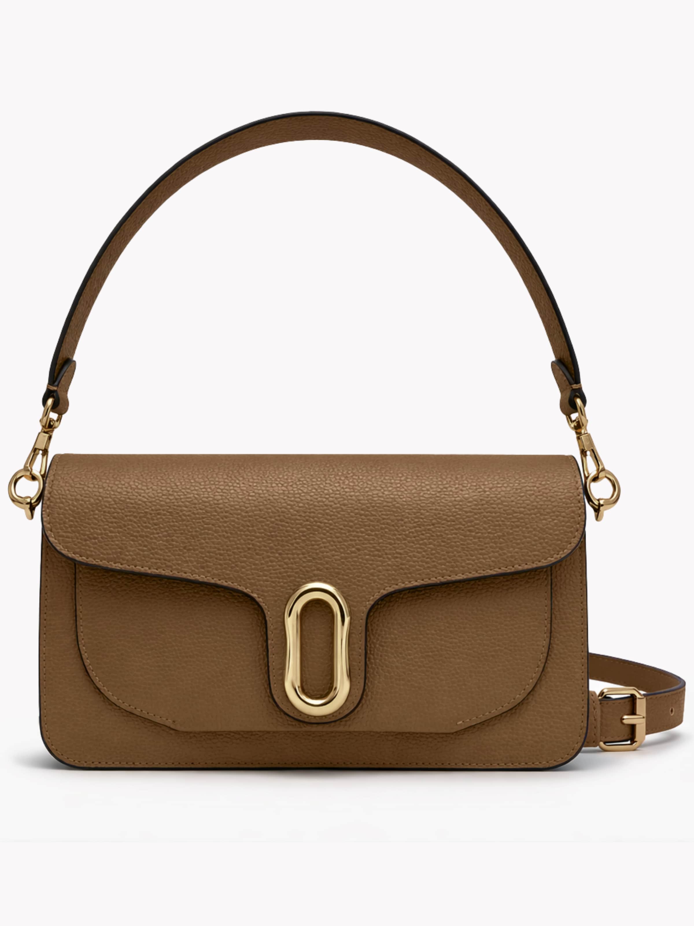 S&T Design Handbag in Beige: front