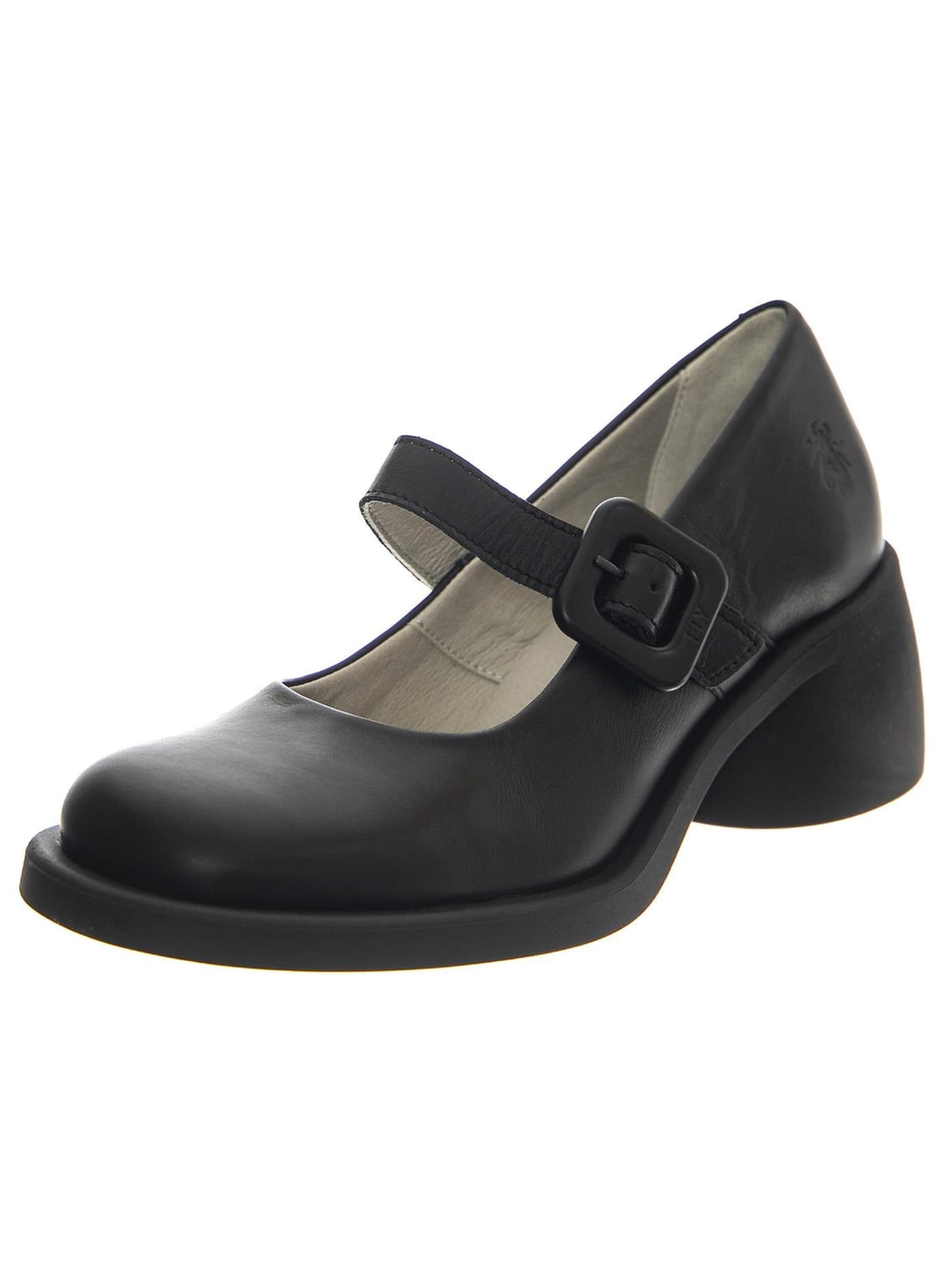 Ballerina con cinturino 'Goteborg' di FLY LONDON in nero: frontale