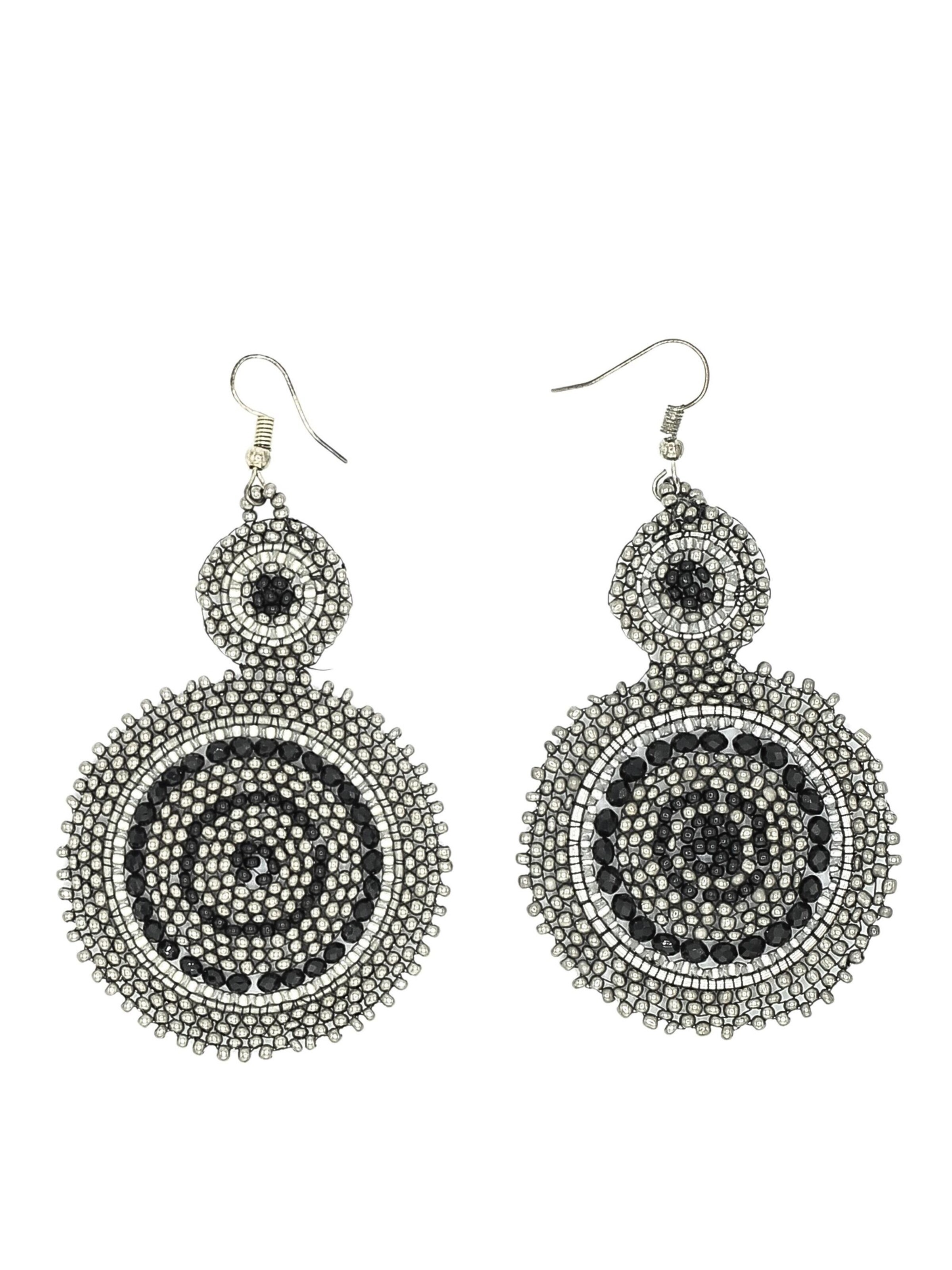 COLLEZIONE ALESSANDRO Earrings 'Mystic' in Silver: front