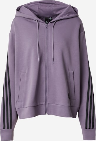 ADIDAS SPORTSWEAR - Casaco de treino em moletão 'Future Icons' em roxo: frente