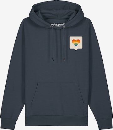 Sweat-shirt ' Von Herzen ' Watapparel en gris : devant