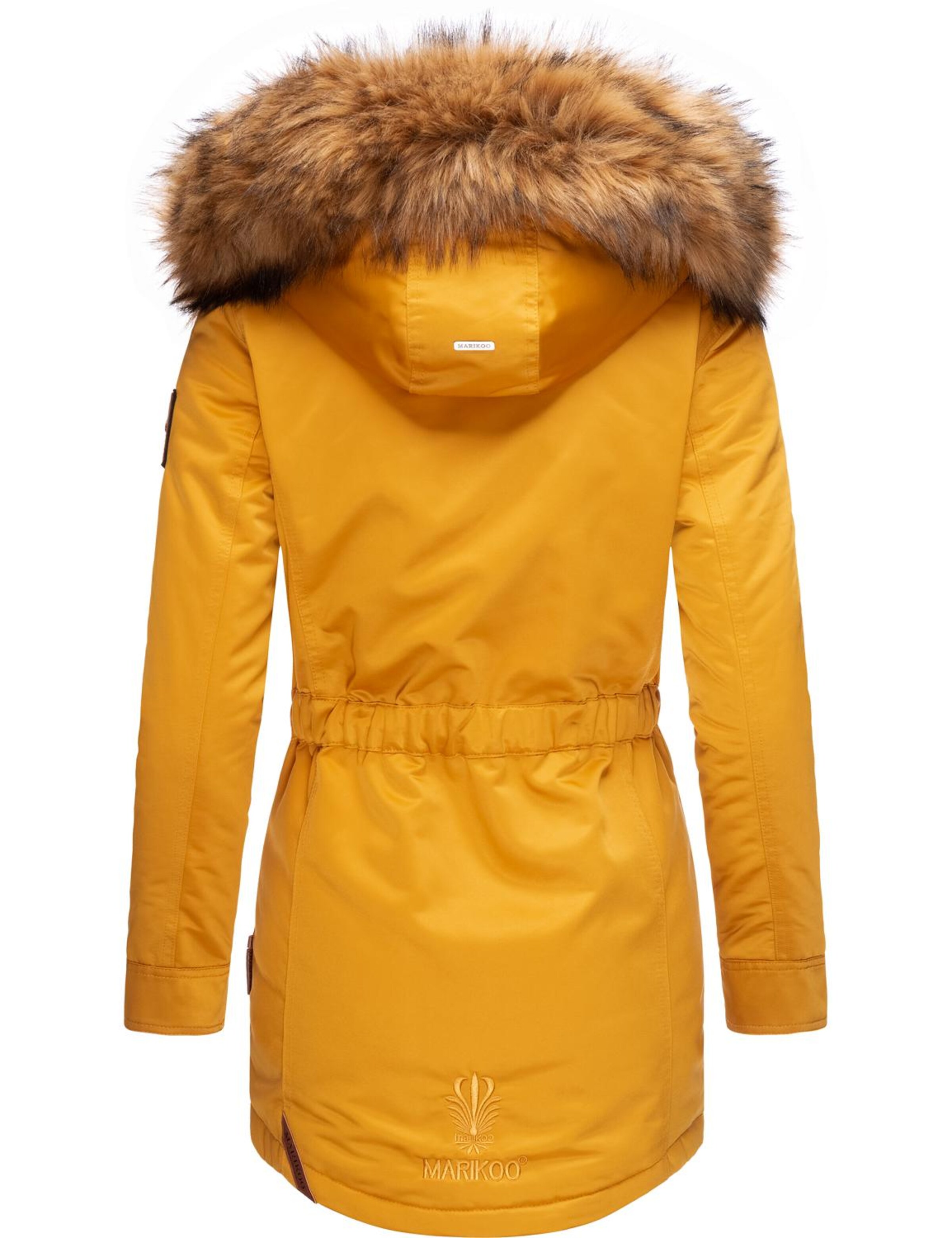 MARIKOO Winter coat 'Sanakoo' in Yellow