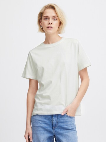 ICHI Μπλουζάκι 'PALMER' σε λευκό: μπροστά