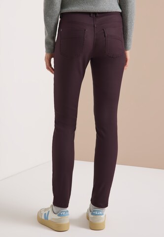 STREET ONE Slim fit Pants in Purple