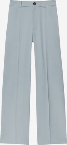 Pull&Bear Wide Leg Hose in Grau: predná strana