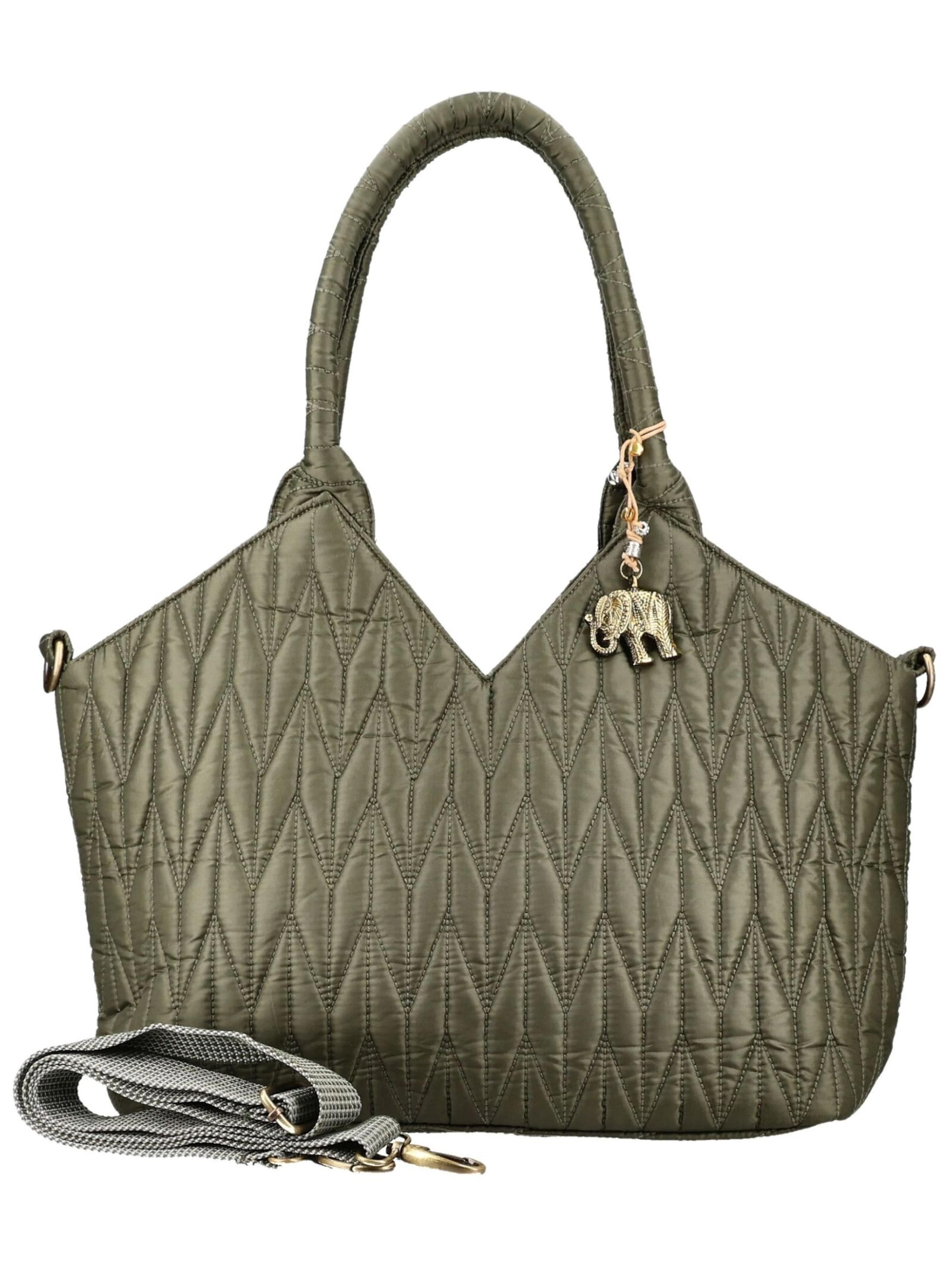 ANOKHI Shopper in Groen: voorkant