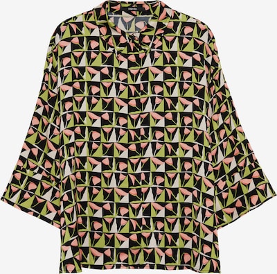 Camicia da donna 'Zatino' Someday di colore verde chiaro / rosa chiaro / nero / bianco, Visualizzazione prodotti