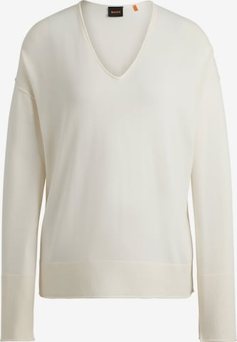 BOSS Sweater 'C_Freno' in White: front