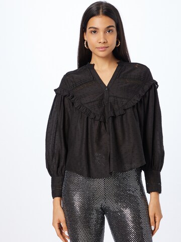 Atelier Rêve Blouse in Black: front