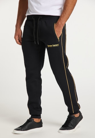 BRUNO BANANI Tapered Broek 'Ramirez' in Zwart: voorkant