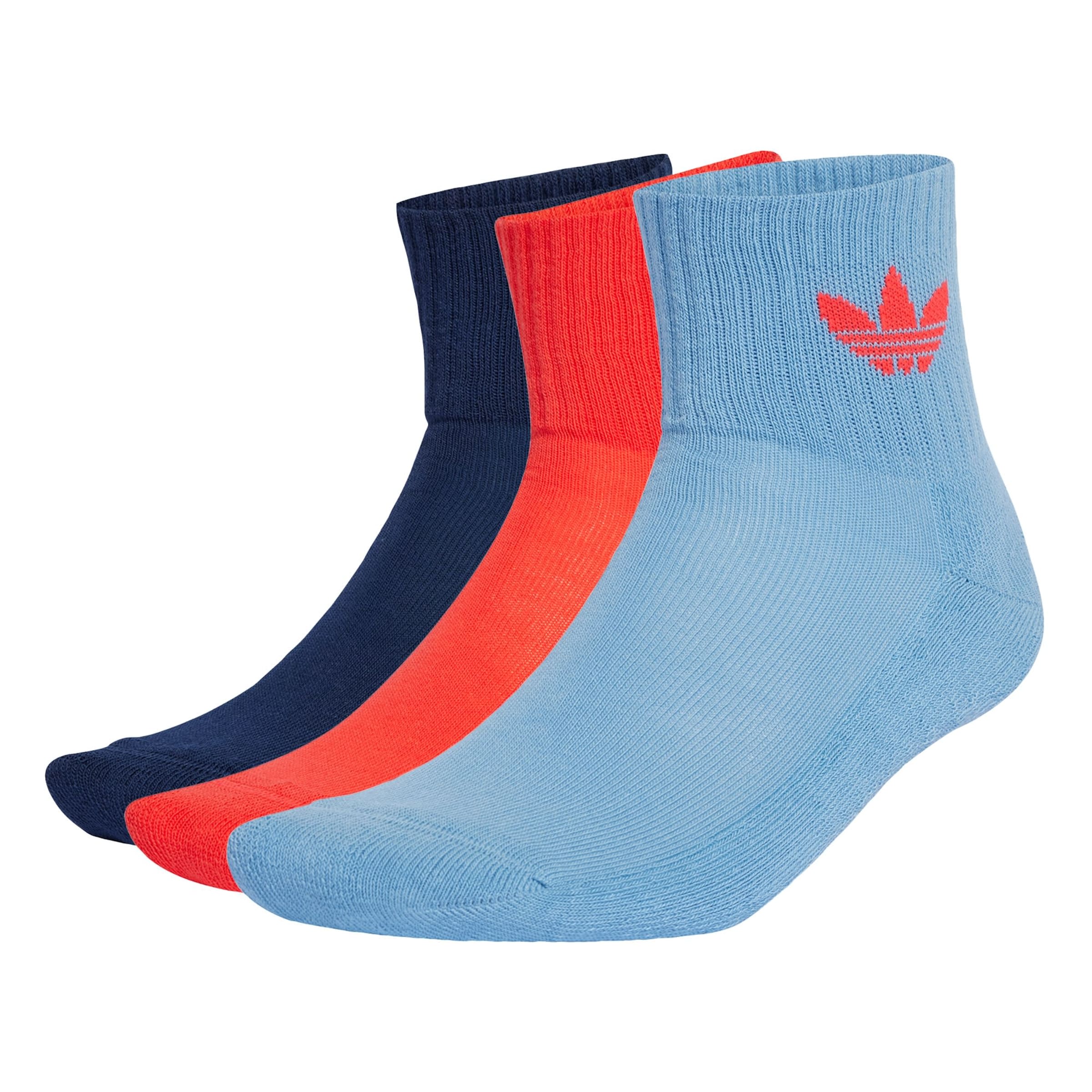 ADIDAS ORIGINALS Socken 'Mid Crew 3 Pairs' in Blau: Vorderseite