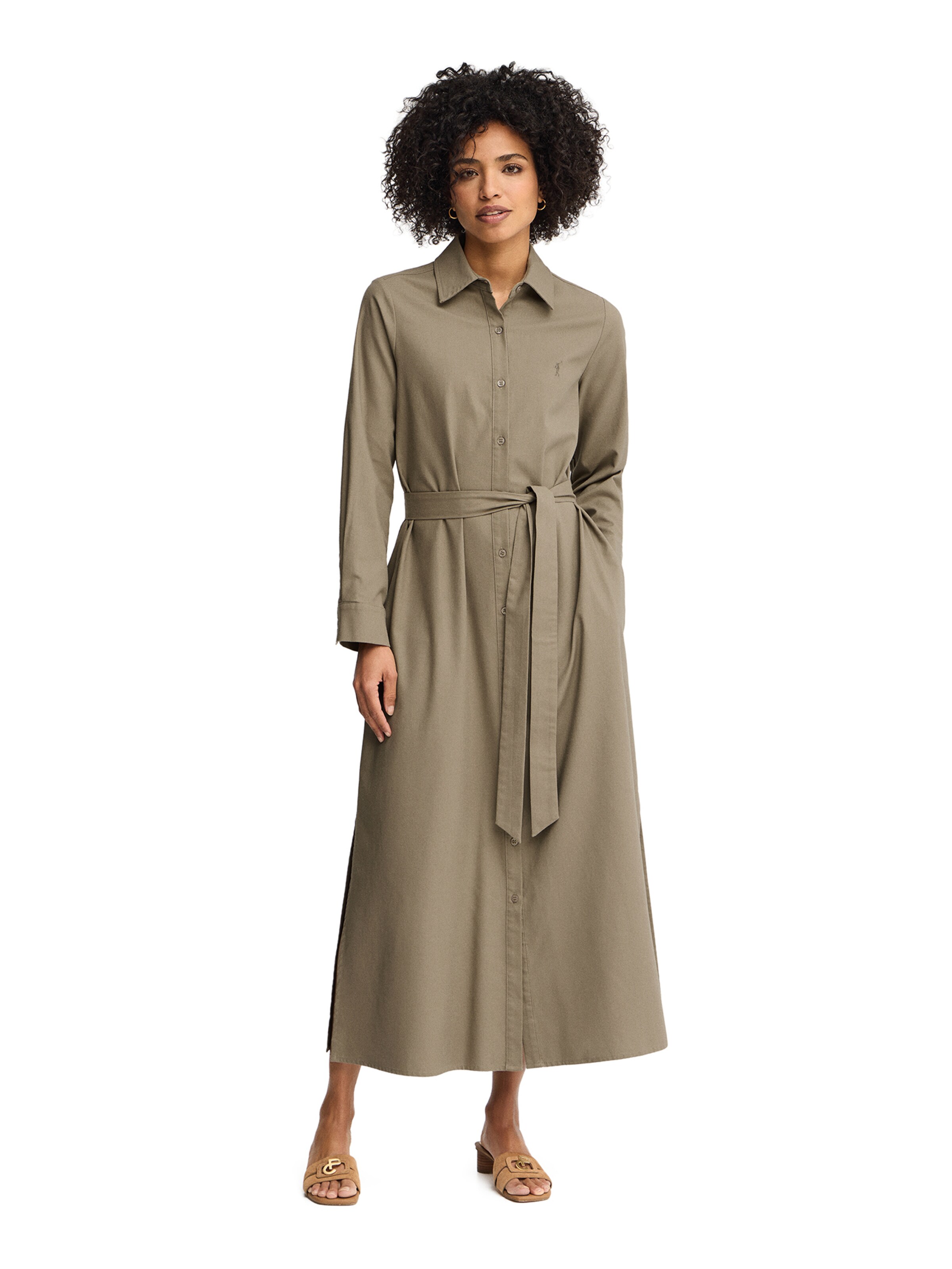Polo Club Shirt Dress 'RIGBY' in Green: front