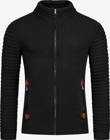 Redbridge Knit Cardigan in Black: front