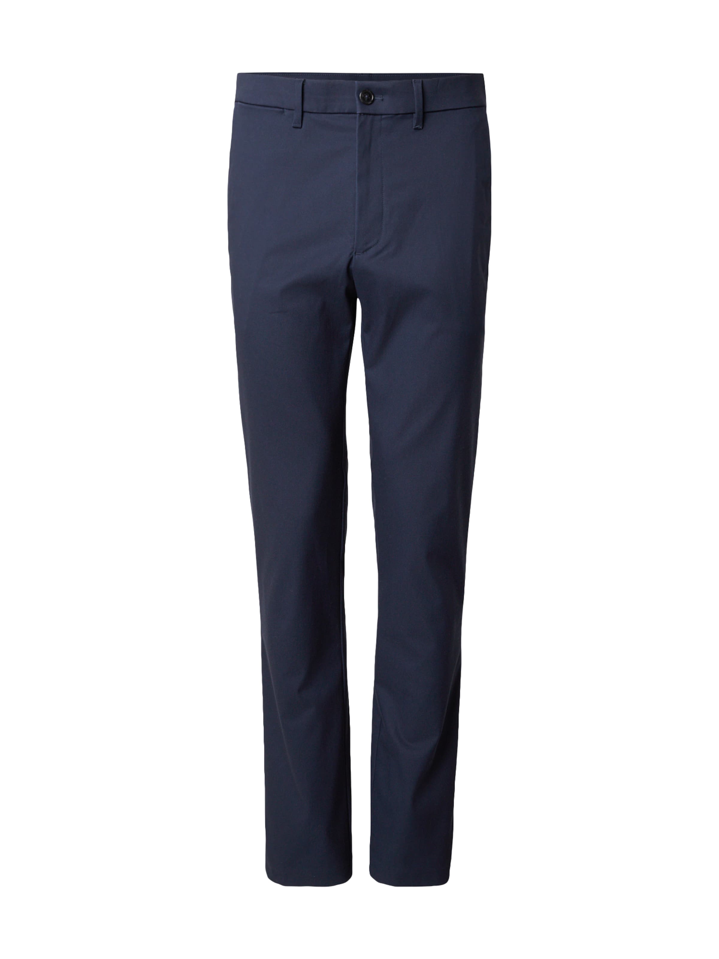 Calvin Klein Slimfit Chino kalhoty – modrá: přední strana