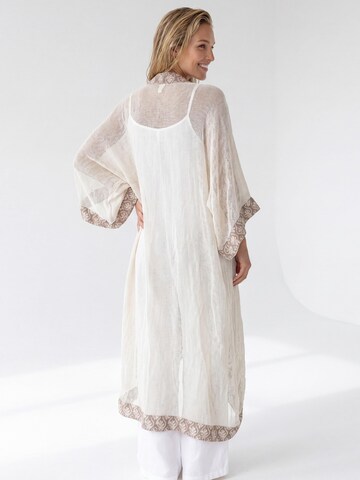Shop Karey Kimono 'Ethereal Block Kimono' in Grey