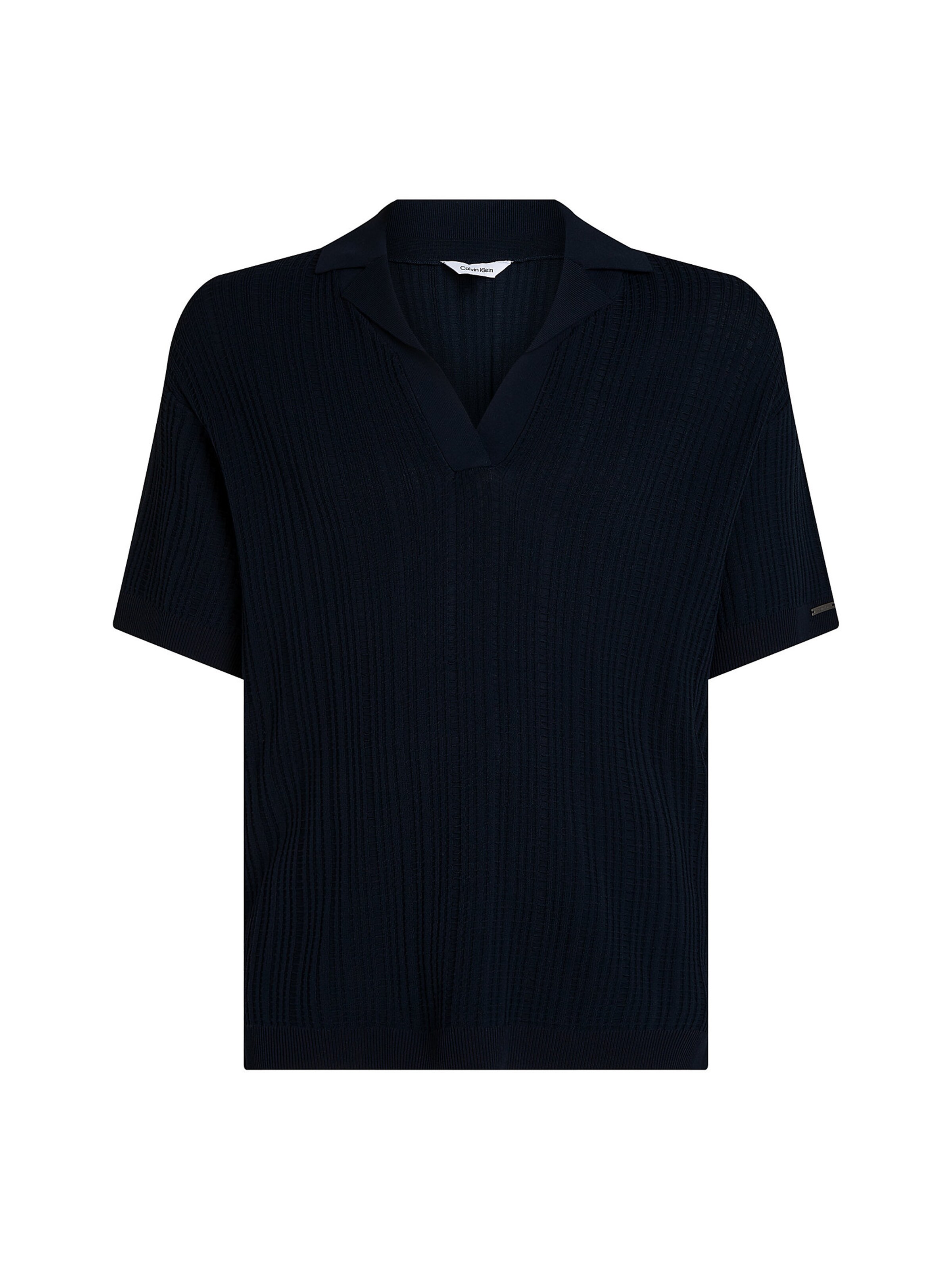 T-Shirt Calvin Klein Swimwear en bleu : devant