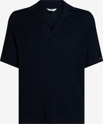 Calvin Klein Swimwear Poloshirt in Blau: Vorderseite