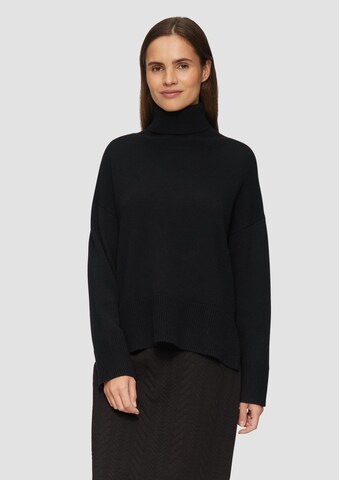 s.Oliver Pullover in Schwarz: Vorderseite