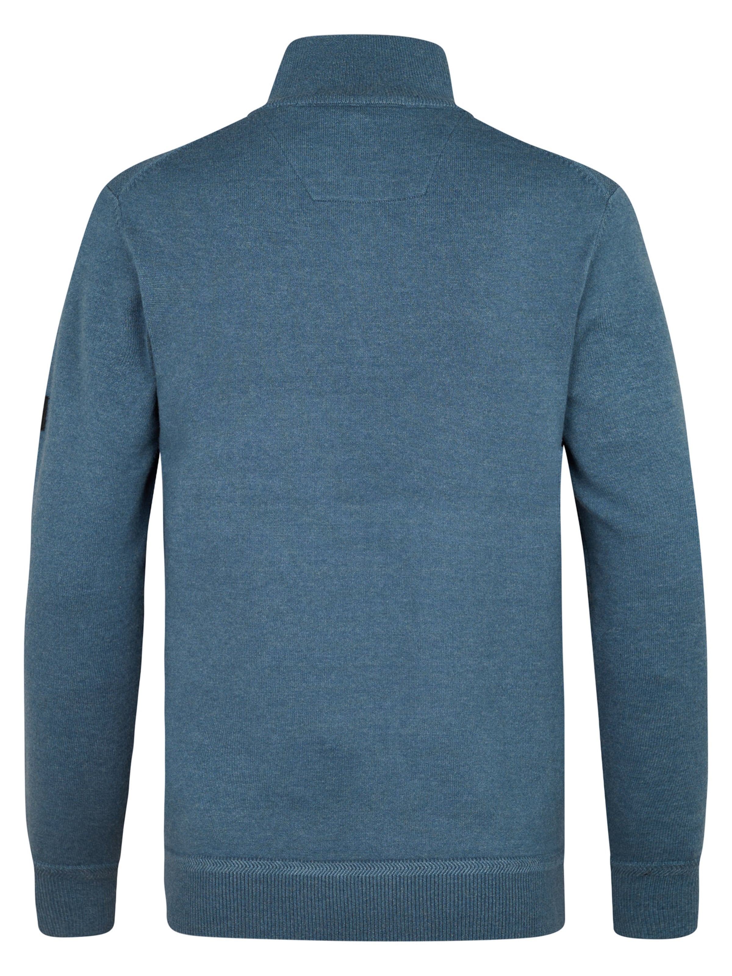 Petrol Industries Sweater 'Half zip' in Blau