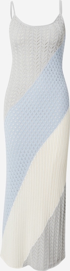 LENI KLUM x ABOUT YOU Knit dress 'Simona' in Light blue / Light grey / White, Item view