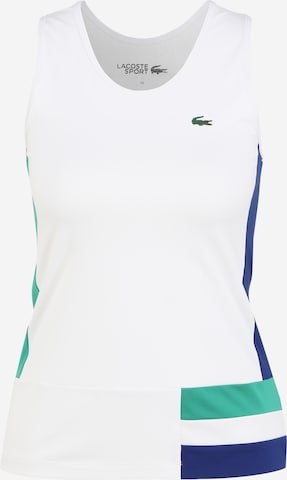 Lacoste Sport Αθλητικό τοπ σε λευκό: μπροστά