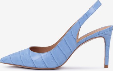 Kazar Studio Slingback Pumps in Blue: front