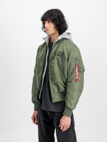 ALPHA INDUSTRIES Between-Season Jacket 'MA-1 D-Tec' in Green