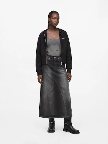 KARL LAGERFELD JEANS Sweat jacket 'Milano' in Black