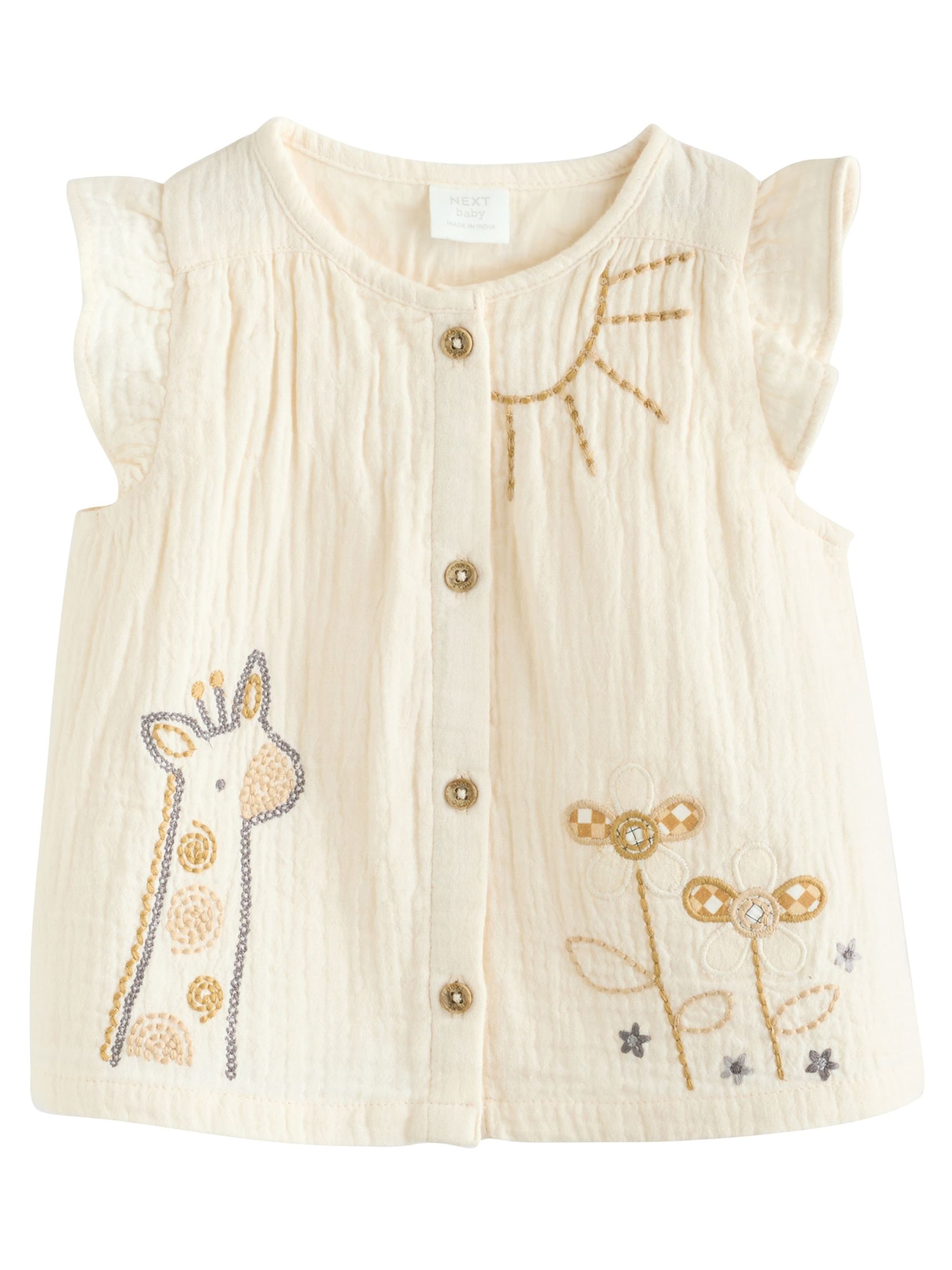 Next Set: Blusentop und Leggings in Beige