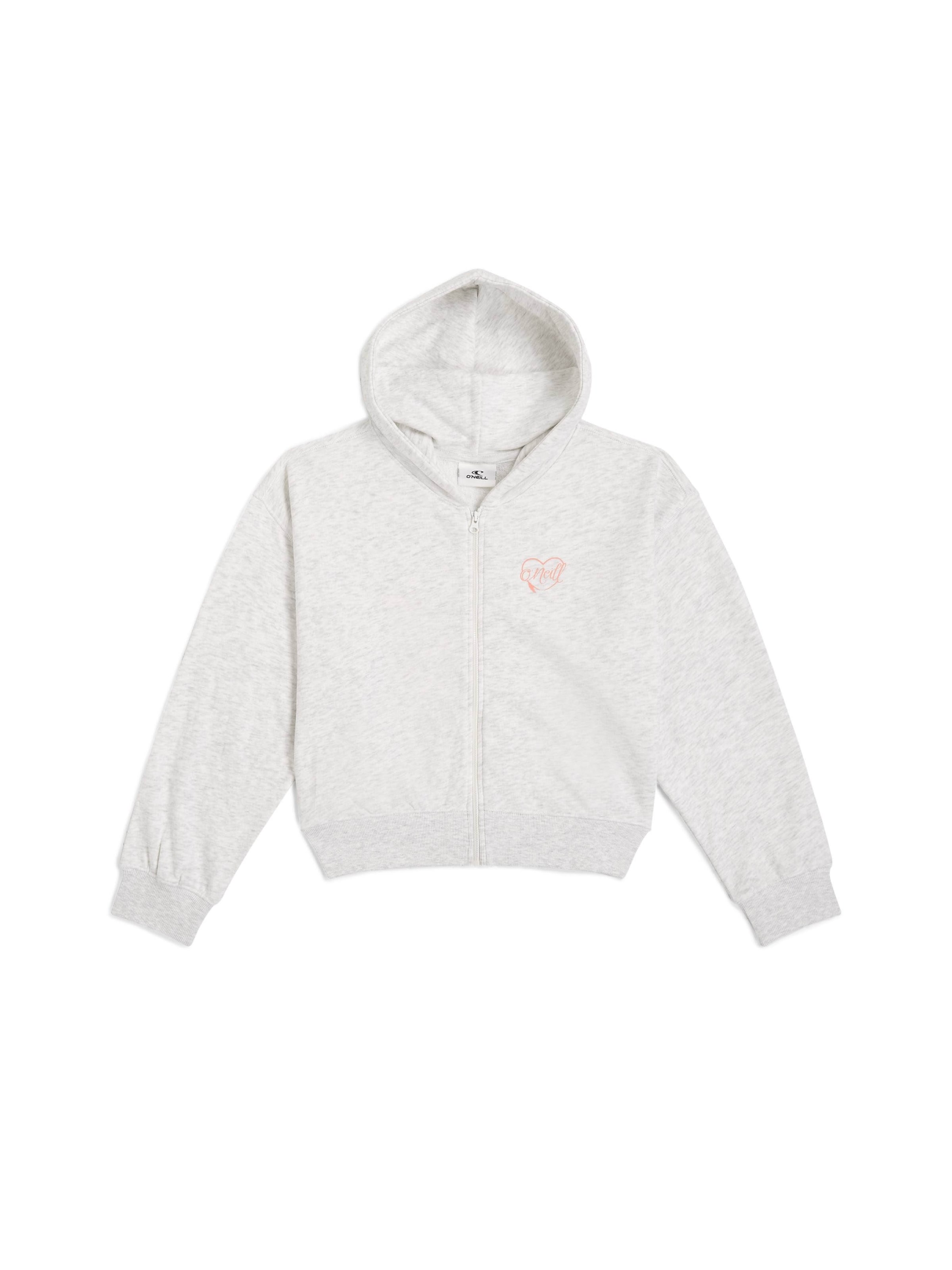 O'NEILL - Sudadera con cremallera en blanco: frente