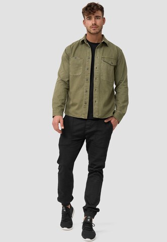 INDICODE JEANS Regular fit Button Up Shirt 'Giuseppe' in Green