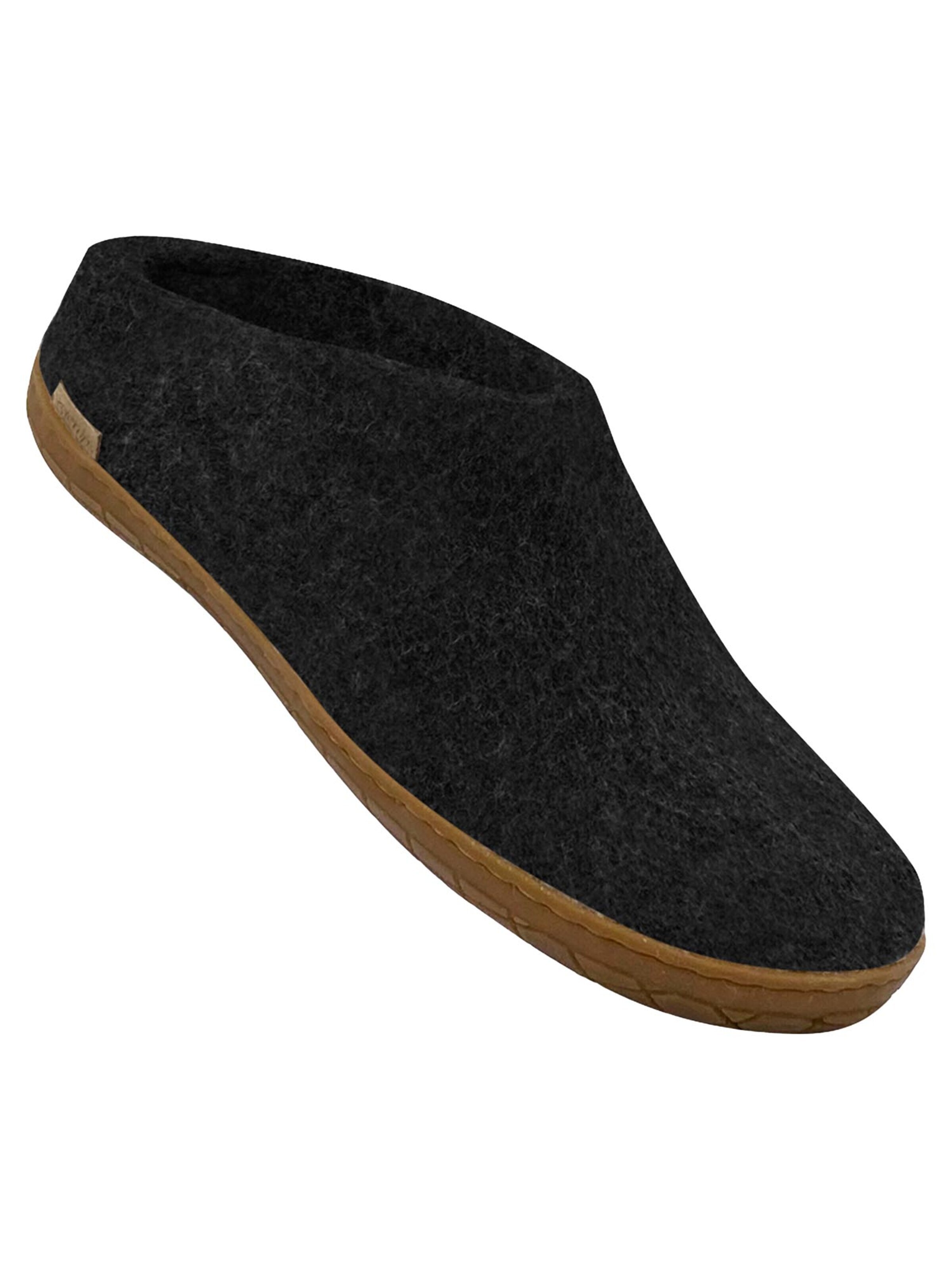 Glerups Slipper 'Kautschuksohle' in Grey