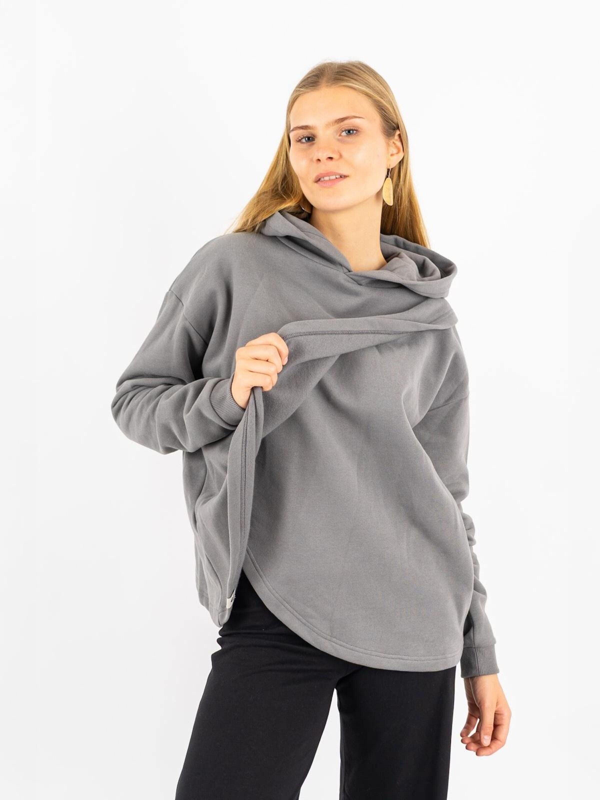 NOORLYS Sweatshirt 'VINGER' in Grey