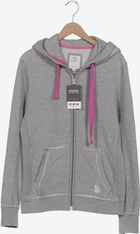 s.Oliver Sweatshirt & Zip-Up Hoodie in XS in Grey: front