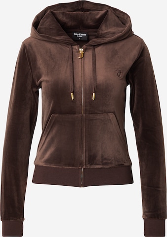 Juicy Couture Кофта на молнии 'ROBERTSON' в Коричневый: спереди