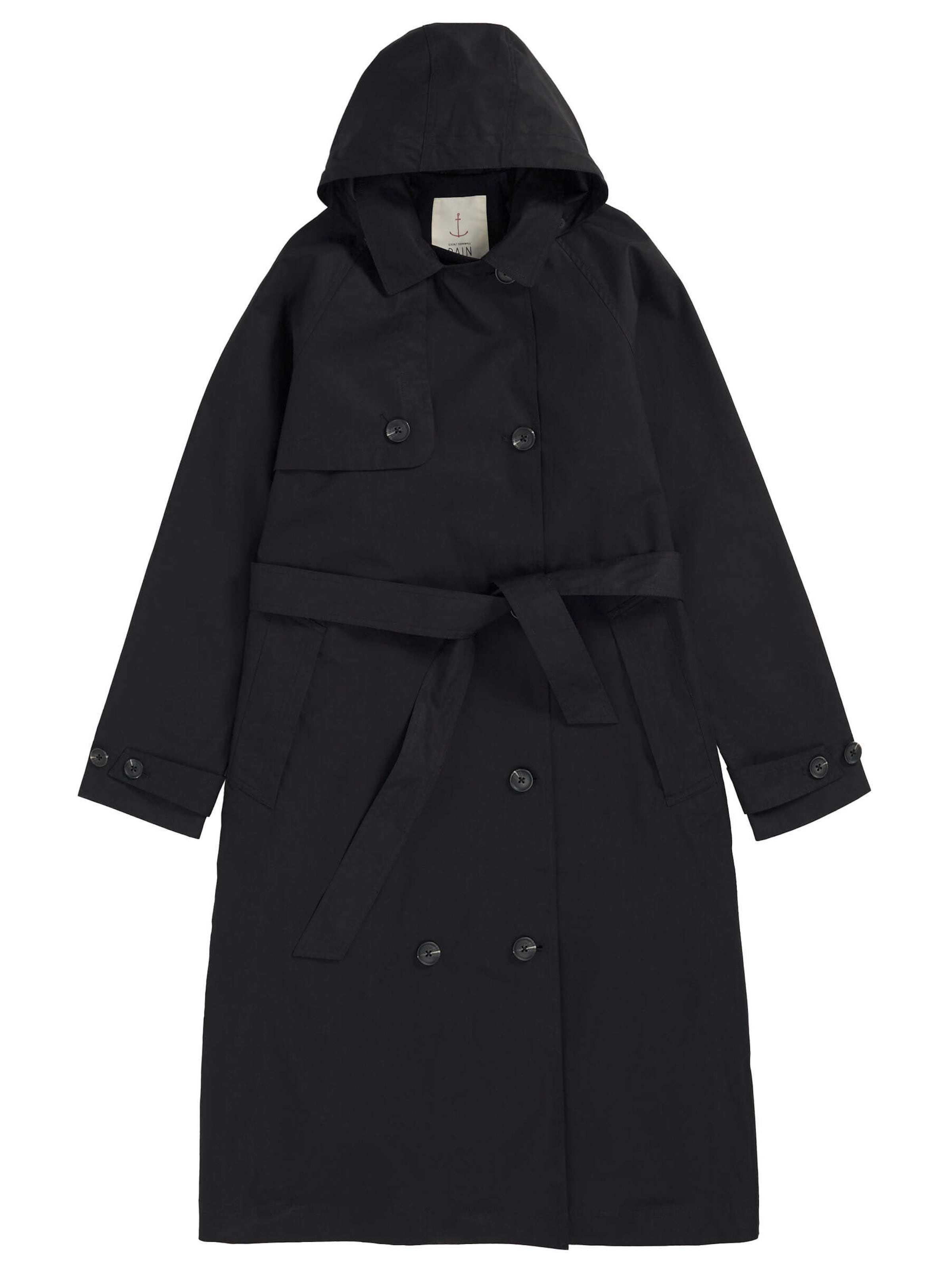 Seasalt Cornwall Přechodný kabát 'Penweathers' – černá: přední strana