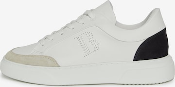 Baskets basses Boggi Milano en blanc : devant