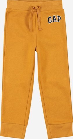 Tapered Pantaloni di GAP in giallo: frontale