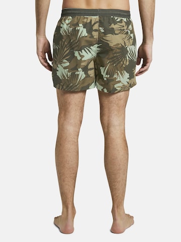 Shorts de bain 'Lumos' TOM TAILOR en vert