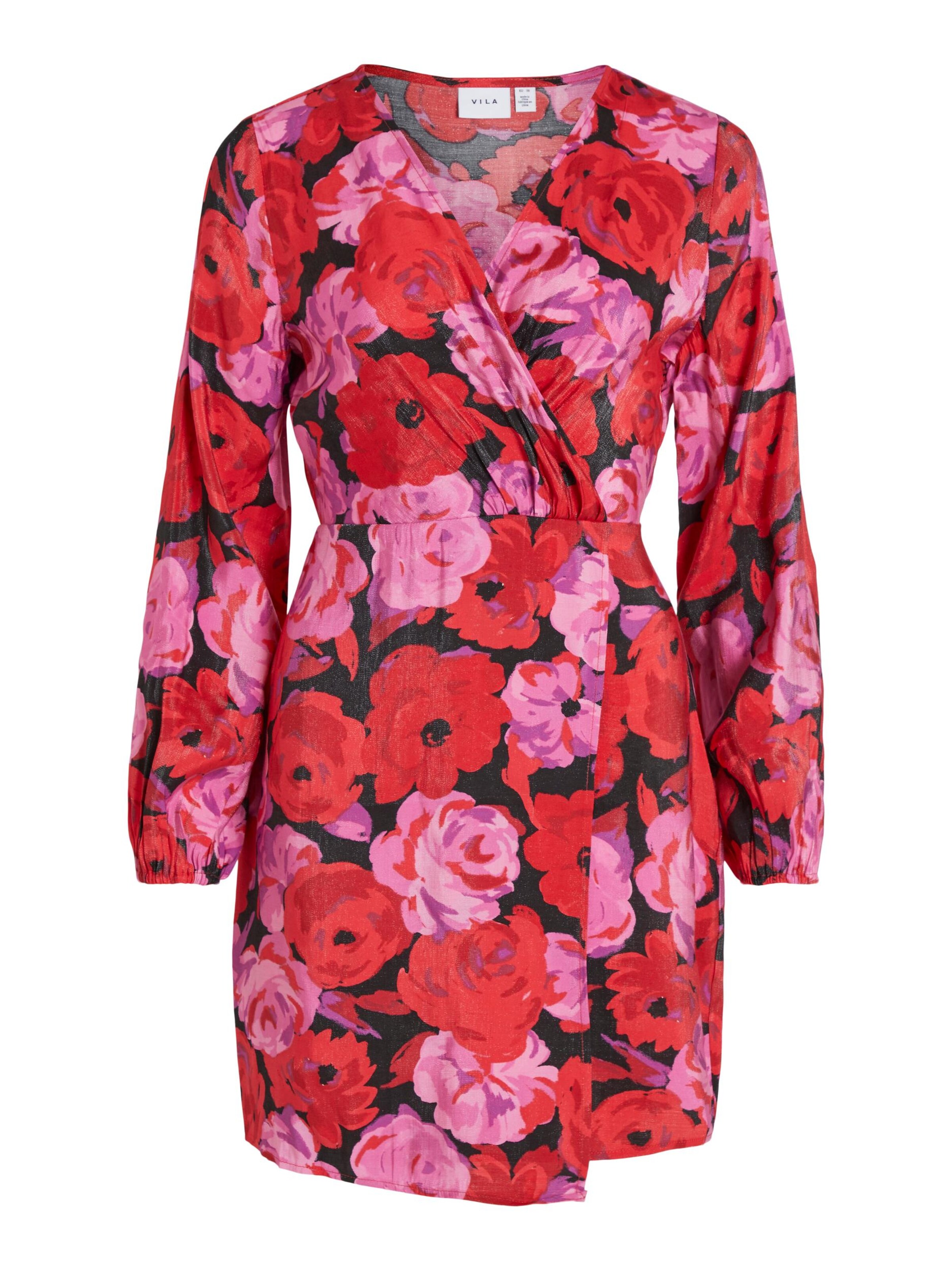 Vila Petite Dress &#x27;Flora&#x27; in Red: front