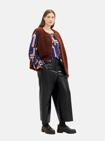 Tom Tailor Women + Loosefit Hose in Schwarz
