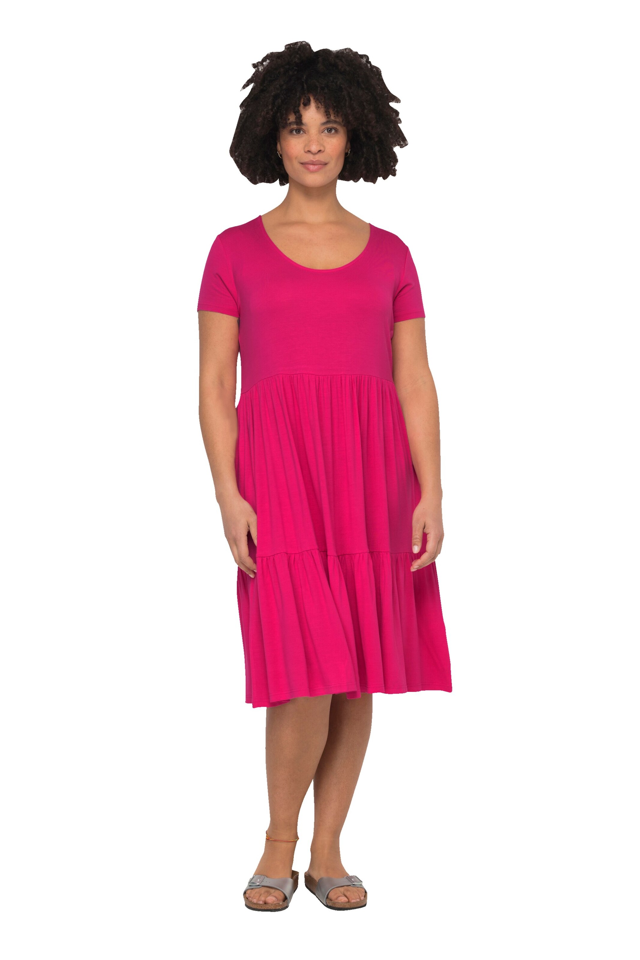Janet & Joyce Kleid in Pink: Vorderseite