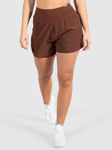 Smilodox Loose fit Workout Pants 'Advance Pro' in Brown: front