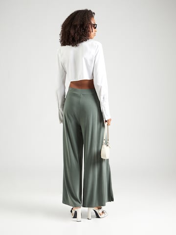 ABOUT YOU Wide leg Trousers 'Caro' in Green