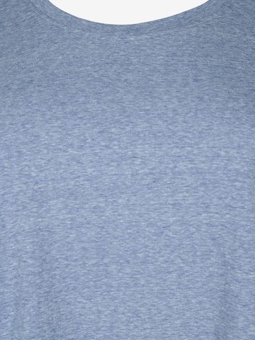 Zizzi T-Shirt 'VAVA' in Blau