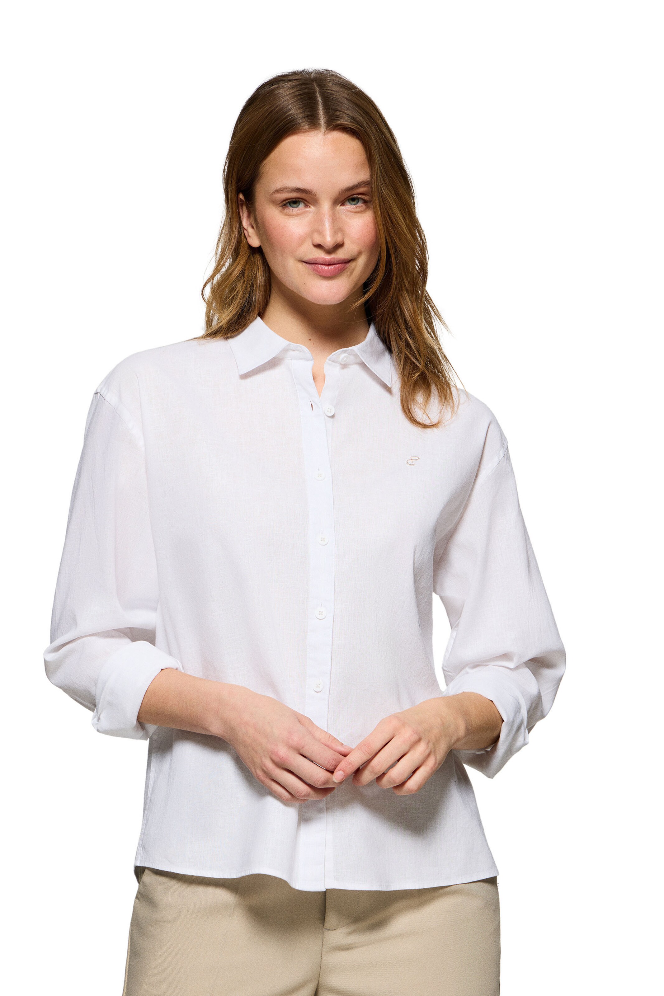 Polo Club Blouse in White: front
