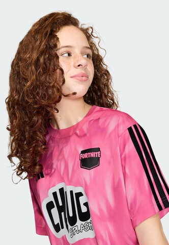 ADIDAS SPORTSWEAR Functioneel shirt 'Adidas x Fortnite Cuddle Team Leader' in Roze