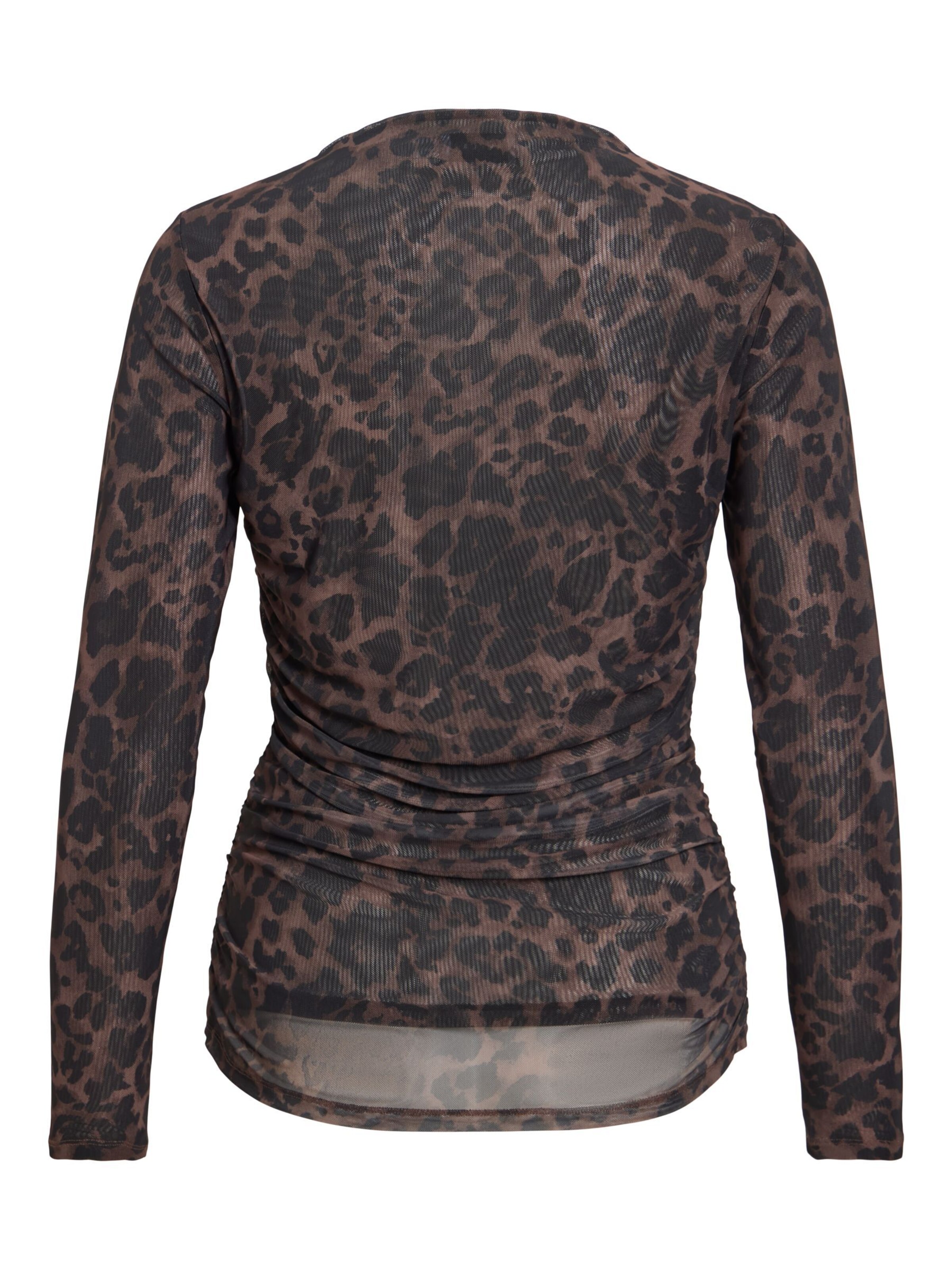 VILA Shirt 'VIFunda' in Brown