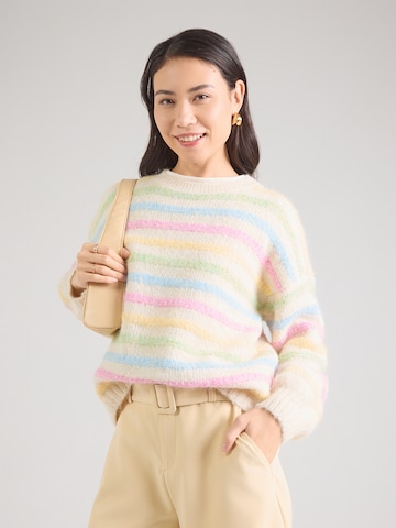 Hailys Sweater 'Be44lla' in Beige: front